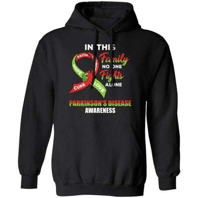 In This School No One Fights Parkinson's Disease Awareness Alone-T-Shirt & Hoodie-Pullover Hoodie-Black
