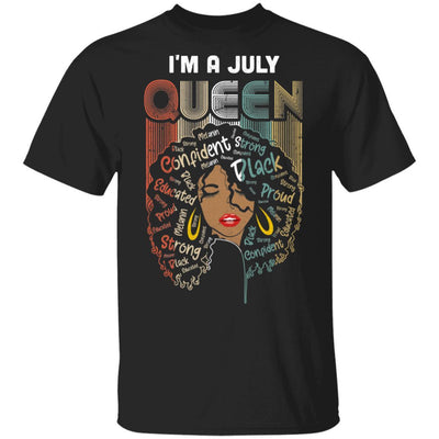 July Birthday For Women Gifts I'm A July Queen Girl-T-Shirt & Tank Top-Classic T-Shirt-Black