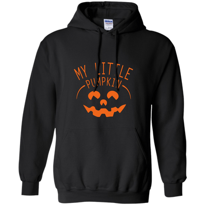 My Little Pumpkin Halloween Maternity Pregnancy Announcement-T-Shirt & Hoodie-Pullover Hoodie-Black