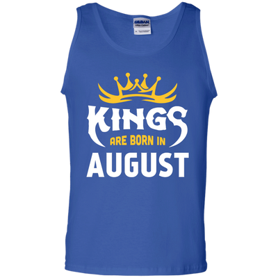 Kings Are Born In August-T-Shirt & Hoodie-Unisex Tank-Royal