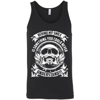 Behind My Smile Is Something You Could Never Understand SHIRT-T-Shirt & Hoodie-Unisex Tank-Black
