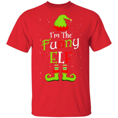 I'm The Funny Elf Family Matching Funny Christmas Group Gift-T-Shirt & Sweatshirt-Classic T-Shirt-Red
