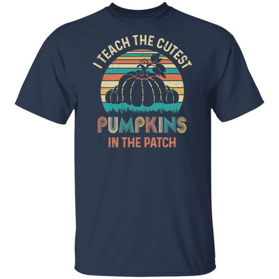 I Teach The Cutest Pumpkins In The Patch Halloween Costumes-T-Shirt & Hoodie-Classic T-Shirt-Navy