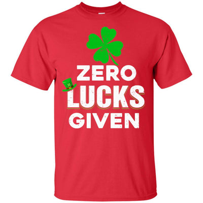 Zero Lucks Given St Patricks Day-T-Shirt & Hoodie-Classic T-Shirt-Red