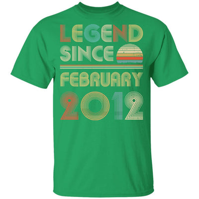 Legend Since February 2012 Vintage 9th Birthday Gifts Youth-Youth Shirt-Youth T-Shirt-Irish Green