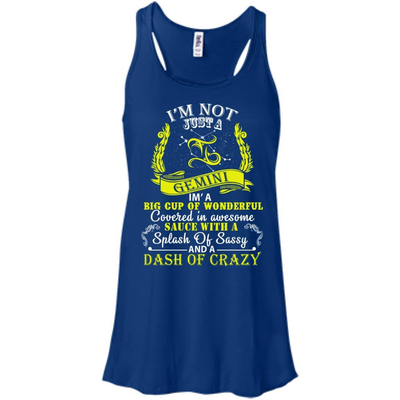 I AM NOT JUST A GEMINI-T-Shirt & Hoodie-Women's Flowy Racerback Tank-True Royal