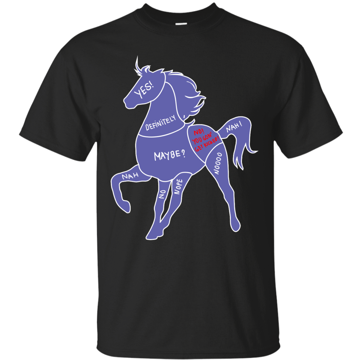 Proper way to pet a Horse lover-T-Shirt & Hoodie-Classic T-Shirt-Black