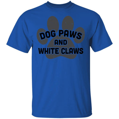 Dog Paws And White Claws Funny Cute Dog Lover-T-Shirt & Hoodie-Classic T-Shirt-Royal
