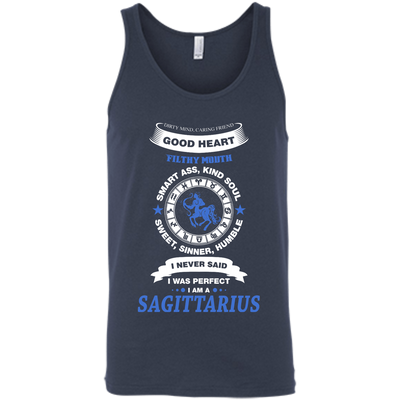 I Never Said I Was Perfect I Am A SAGITTARIUS-T-Shirt & Hoodie-Unisex Tank-Navy