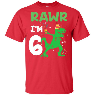 Rawr I'm 8 Birthday Gifts 2013 Dinosaur For Boys Youth-Youth Shirt-Youth T-Shirt-Red