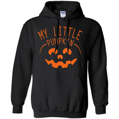My Little Pumpkin Halloween Maternity T-Shirt-T-Shirt & Hoodie-Pullover Hoodie-Black