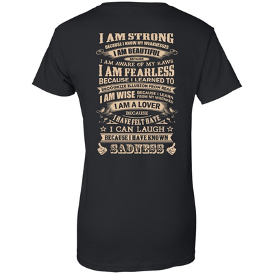 I Am Strong Because I Know My Weakness-T-Shirt & Hoodie-Women's T-Shirt-Black