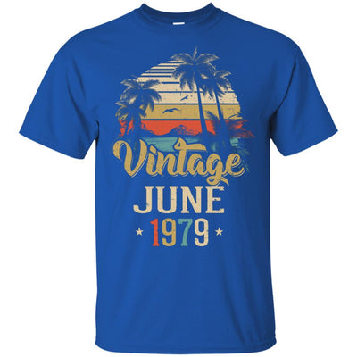 Retro Classic Vintage June 1979 42th Birthday Gift-T-Shirt & Hoodie-Classic T-Shirt-Royal
