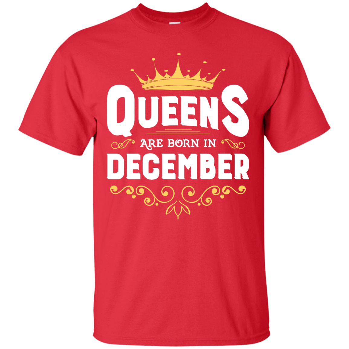 Queens Are Born In December-T-Shirt & Hoodie-Classic T-Shirt-Red