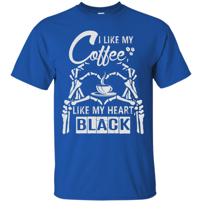 I Like My Coffee Like My Heart Black-T-Shirt & Hoodie-Classic T-Shirt-Royal