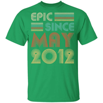 Epic Since May 2012 Vintage 9th Birthday Gifts Youth-Youth Shirt-Youth T-Shirt-Irish Green