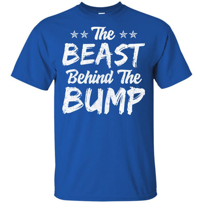 The Beast Behind The Bump Announcement Dad Fathers Day-T-Shirt & Hoodie-Classic T-Shirt-Royal