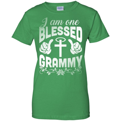 I Am One Blessed Grammy-T-Shirt & Hoodie-Women's T-Shirt-Irish Green