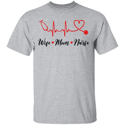 Wife Mom Nurse Doctor Medic Womens-T-Shirt & Tank Top-Classic T-Shirt-Sport Grey