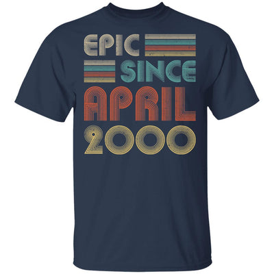 Epic Since April 2000 Vintage 21th Birthday Gifts-T-Shirt & Hoodie-Classic T-Shirt-Navy