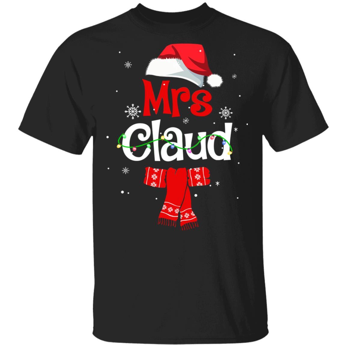 Mrs Claus Daddy Claus Mama Claus Family Pajamas Christmas-T-Shirt & Sweatshirt-Classic T-Shirt-Black