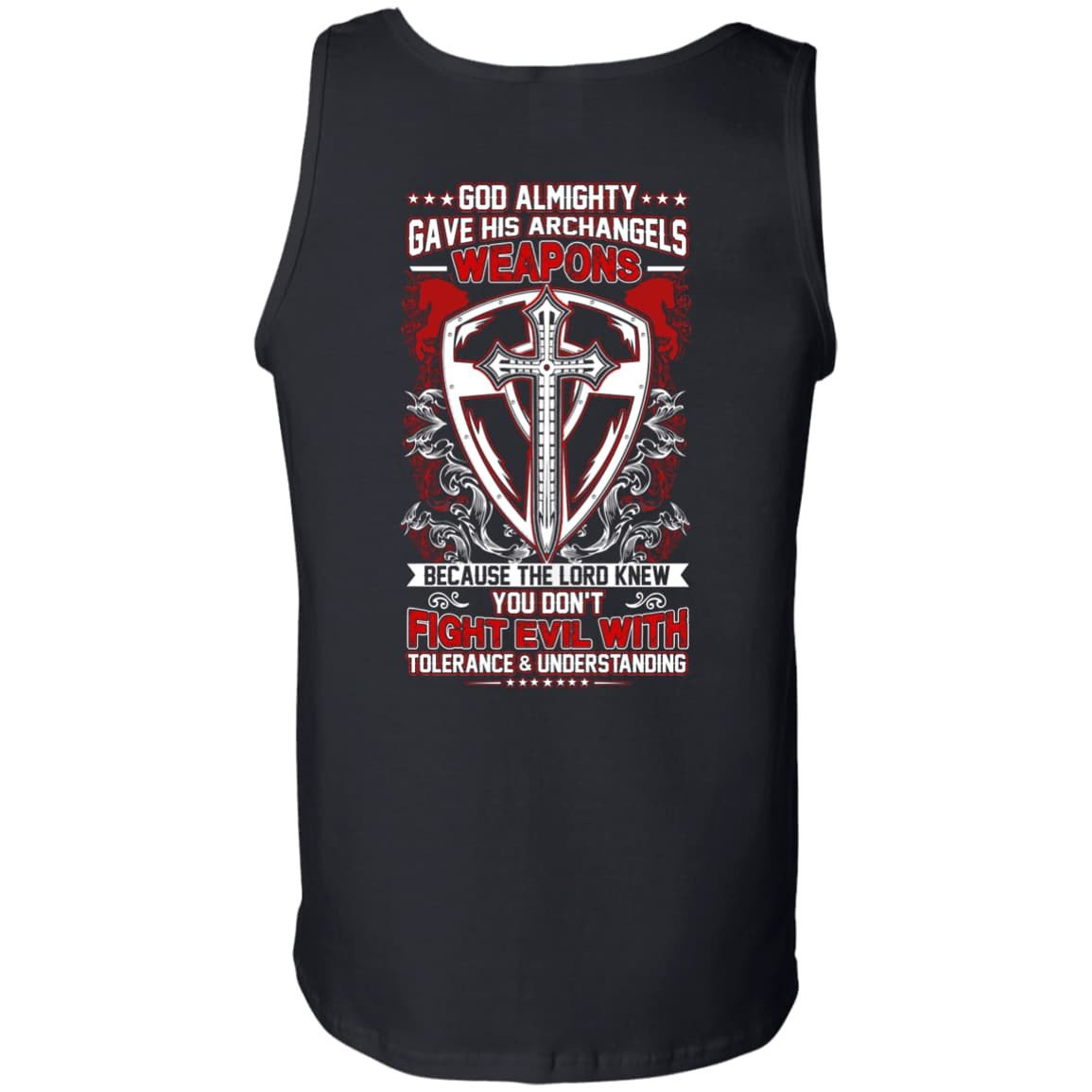 God Almighty Gave His Archangels Weapons-T-Shirt & Hoodie-Unisex Tank-Black