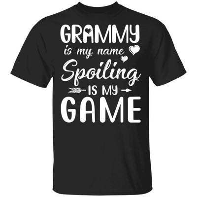 Grammy Is My Name Spoiling Is My Game Funny Mothers Day-T-Shirt & Tank Top-Classic T-Shirt-Black
