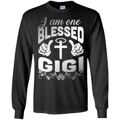 I Am One Blessed GiGi-T-Shirt & Hoodie-Long Sleeve T-Shirt-Black
