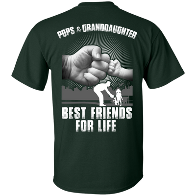 Pops And Granddaughter Best Friends For Life-T-Shirt & Hoodie-Classic T-Shirt-Forest Green