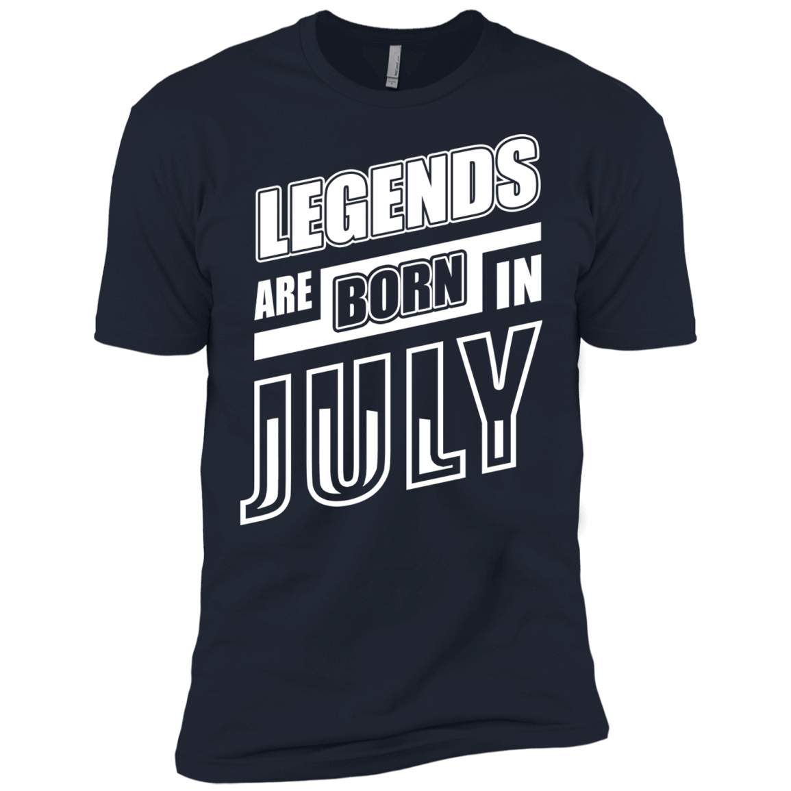 Legends are born in JULY-T-Shirt & Hoodie-Premium T-Shirt-Midnight Navy