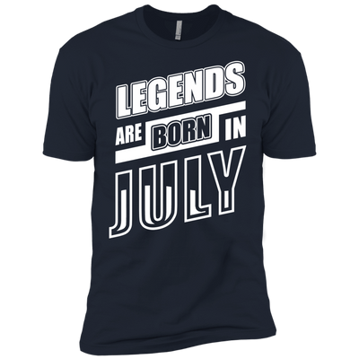 Legends are born in JULY-T-Shirt & Hoodie-Premium T-Shirt-Midnight Navy