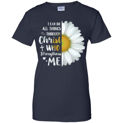 I Can Do All Things Through Christ Philippians 4:13-T-Shirt & Hoodie-Women's T-Shirt-Navy