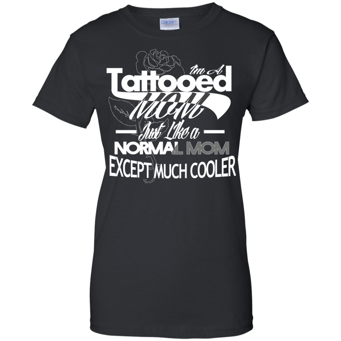 I'm a Tattooed Mom-T-Shirt & Hoodie-Women's T-Shirt-Black