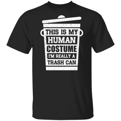 Trash Can Halloween Costume Funny-T-Shirt & Hoodie-Classic T-Shirt-Black