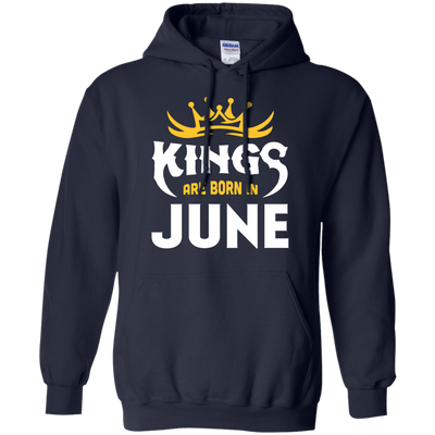 Kings Are Born In June-T-Shirt & Hoodie-Pullover Hoodie-Navy