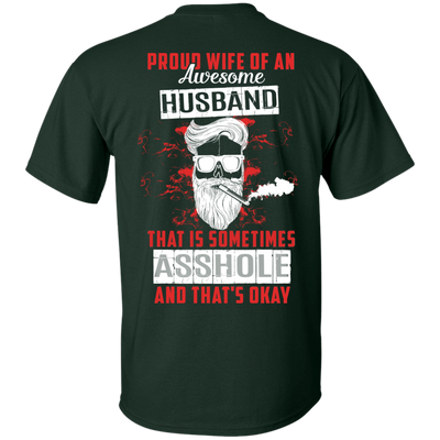 Proud Wife Of An Awesome Husband-T-Shirt & Hoodie-Classic T-Shirt-Forest Green