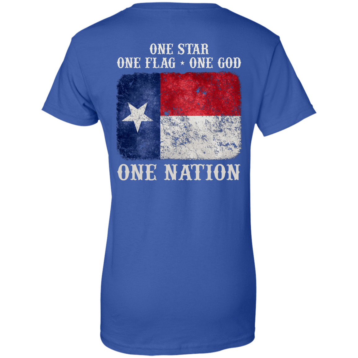 One Star One Flag One God One Nation-T-Shirt & Hoodie-Women's T-Shirt-Royal