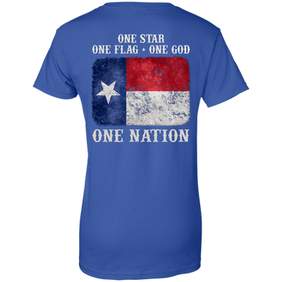 One Star One Flag One God One Nation-T-Shirt & Hoodie-Women's T-Shirt-Royal