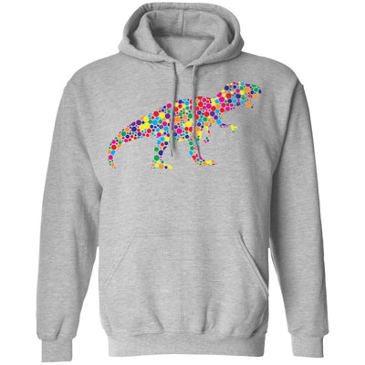 Dot T-Rex Dinosaur Lovers International Dot Day-T-Shirt & Hoodie-Pullover Hoodie-Sport Grey