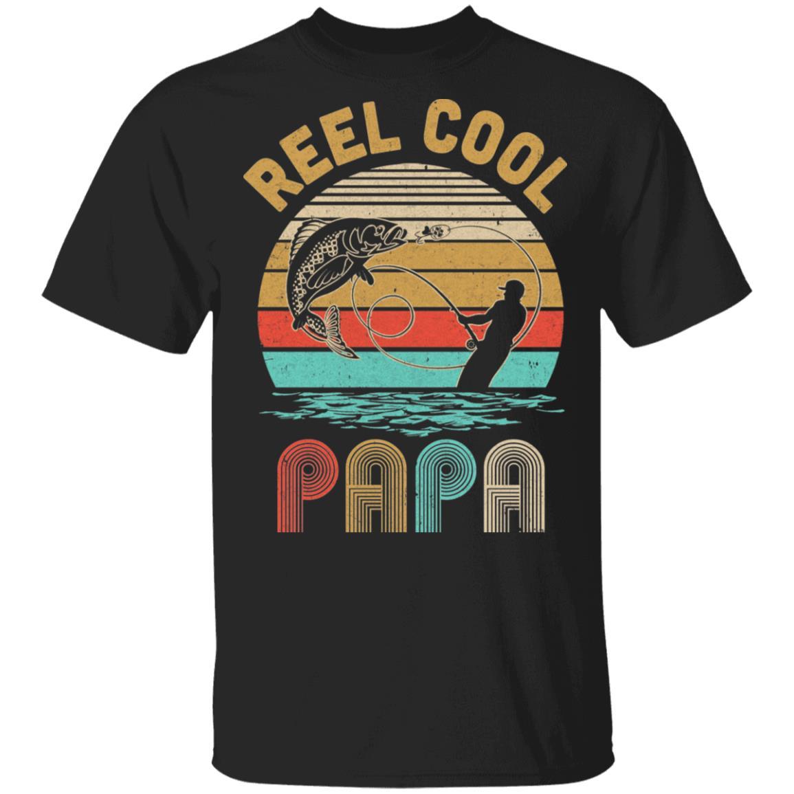 Vintage Reel Cool Papa Fish Fishing Father's Day Gift