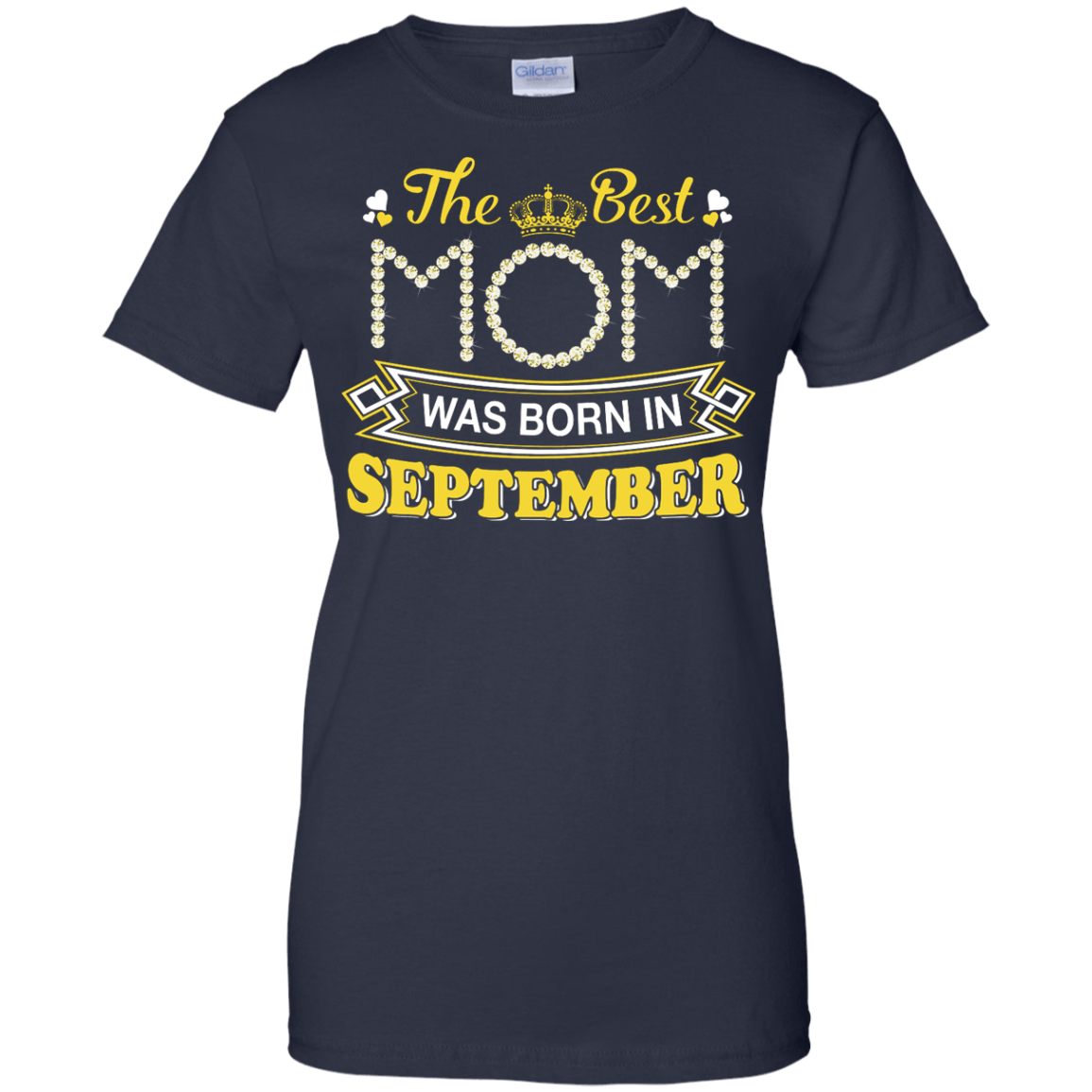 The Best Mom Was Born In September-T-Shirt & Hoodie-Women's T-Shirt-Navy