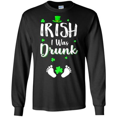 Funny St Patricks Day Pregnancy Announcement Mommy-T-Shirt & Hoodie-Long Sleeve T-Shirt-Black