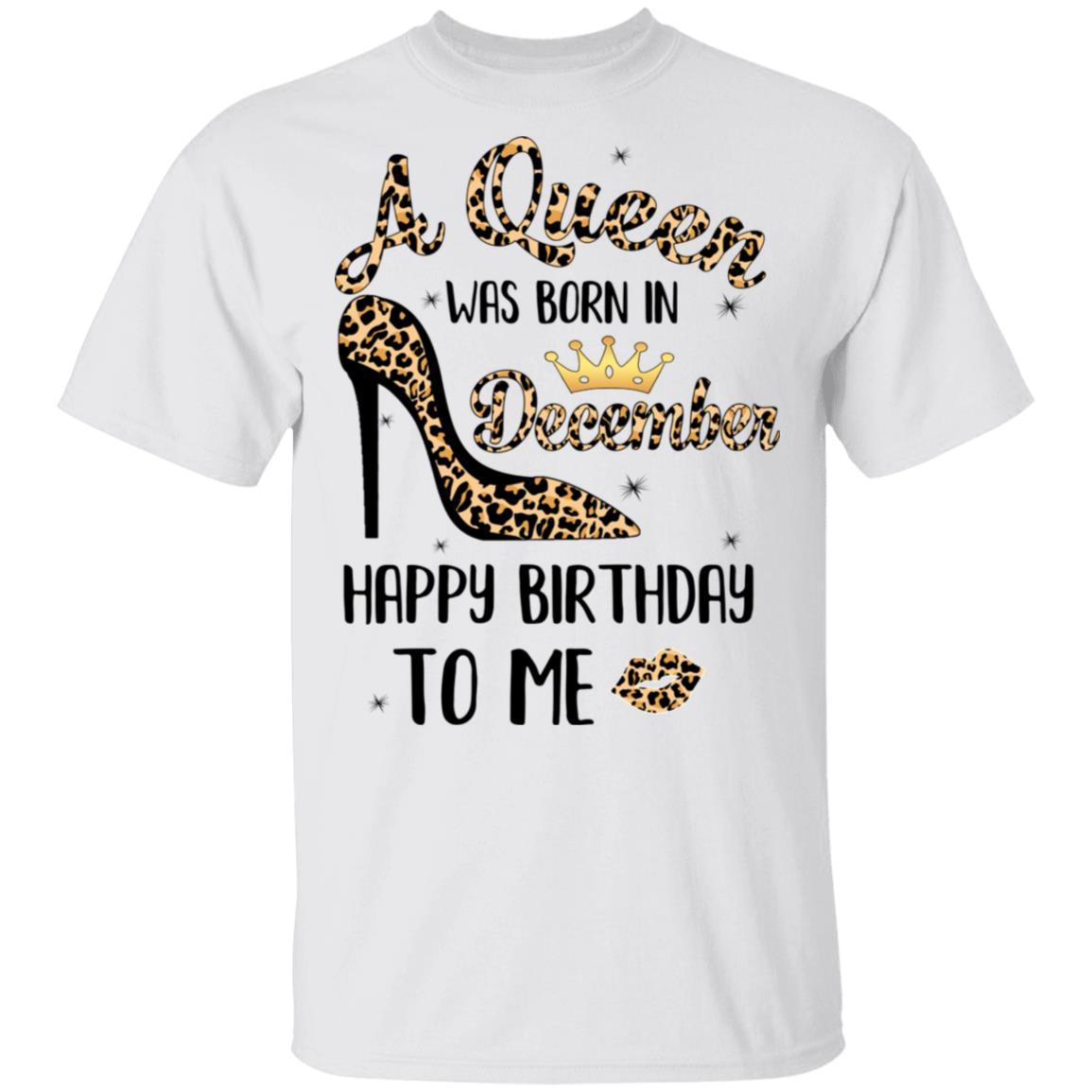 Born In December Girl Leopard High Heels Birthday Women Gift