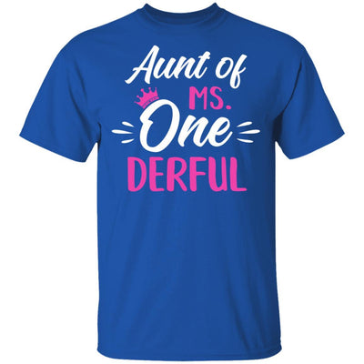 Aunt Of Ms Onederful 1st Birthday Party Costumes Gifts-T-Shirt & Hoodie-Classic T-Shirt-Royal