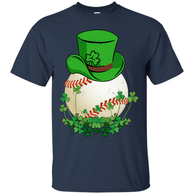 Shamrock Baseball Leprechaun St Patricks Day-T-Shirt & Hoodie-Classic T-Shirt-Navy