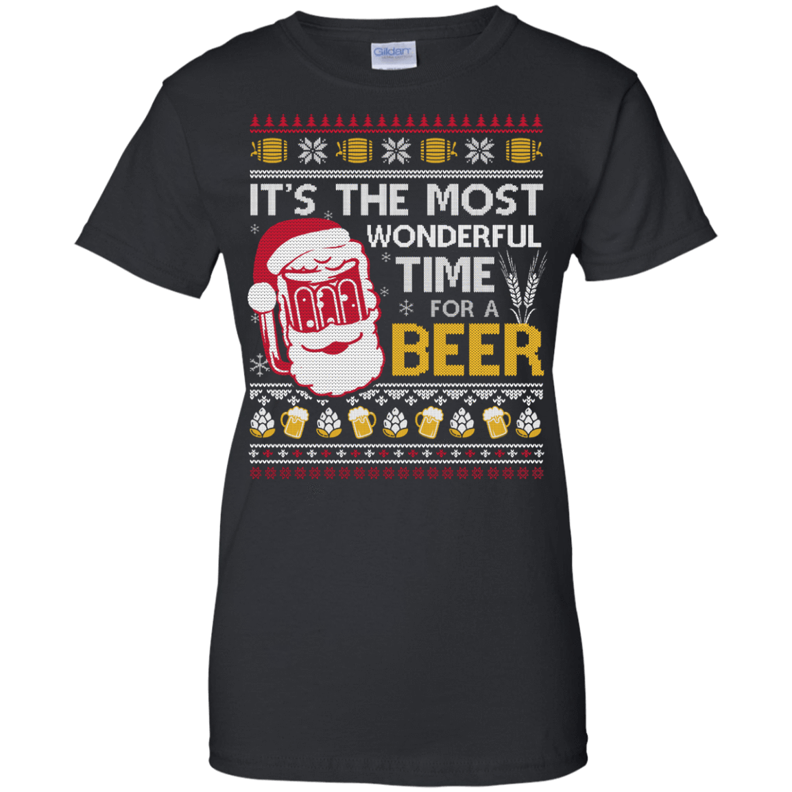 It's The Most Wonderful Time For A Beer Sweater-T-Shirt & Hoodie-Women's T-Shirt-Black