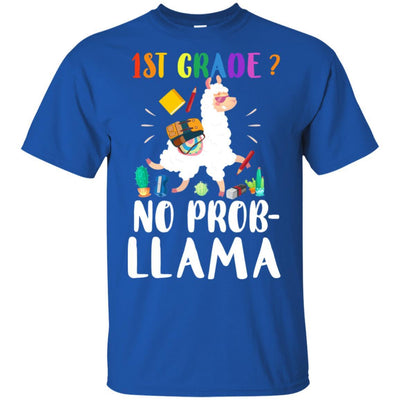 1st Grade No Prob Llama Funny First Day Of School-T-Shirt & Hoodie-Classic T-Shirt-Royal