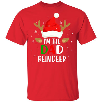 I'm The Dad Reindeer Matching Family Christmas-T-Shirt & Sweatshirt-Classic T-Shirt-Red