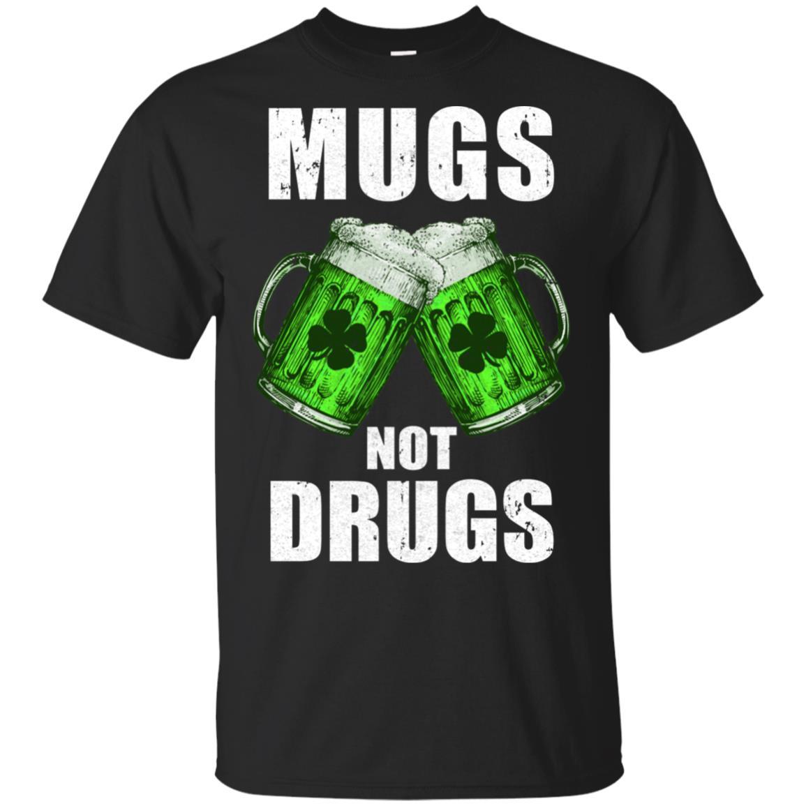 Vintage Mugs Not Drugs St Patrick Day Gift-T-Shirt & Hoodie-Classic T-Shirt-Black