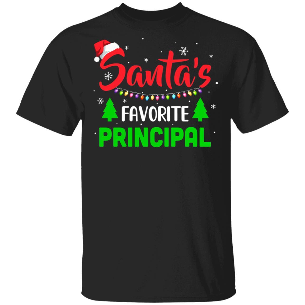 Santa's Favorite Principal Funny Christmas Xmas Gifts